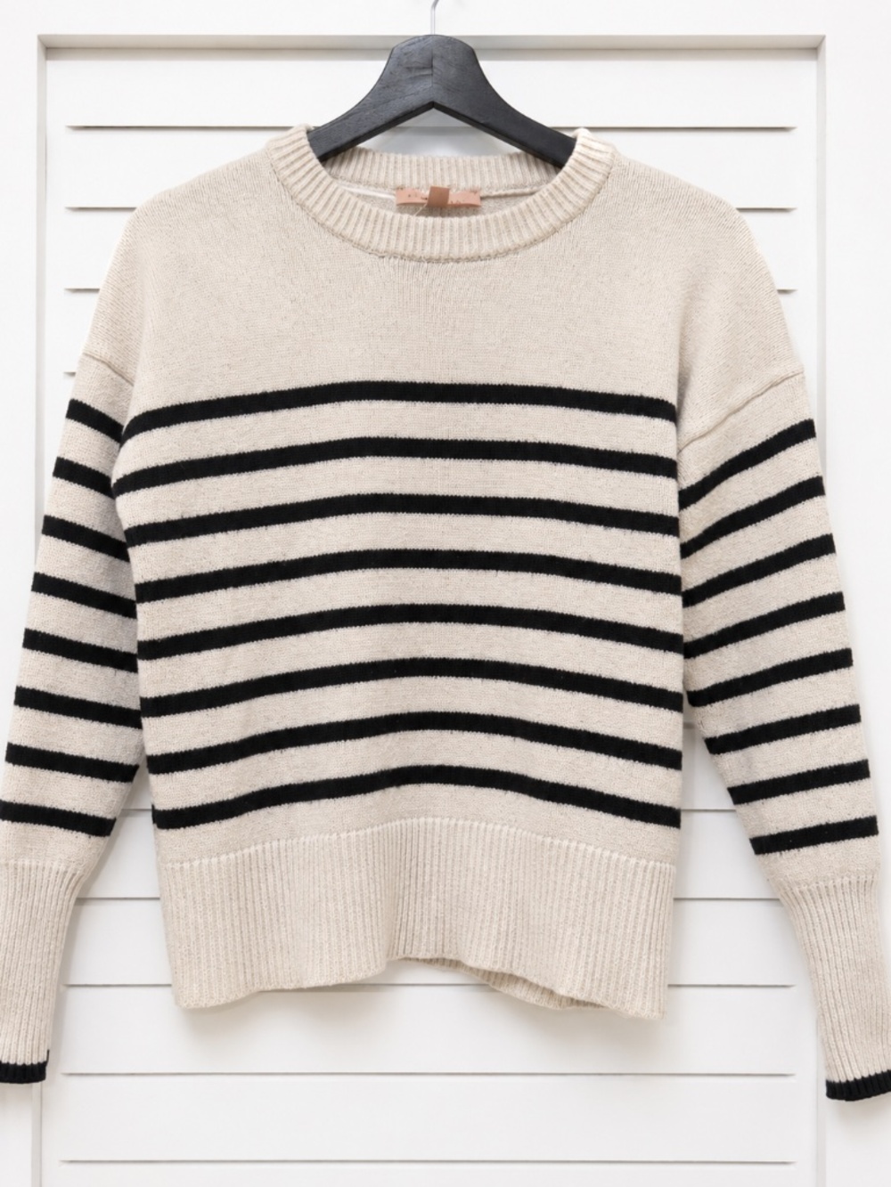 Philosophy Republic Clothing Striped Sweater Size Medium Off-White Navy